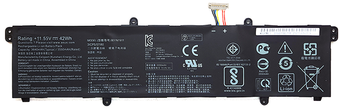 Recambio de Batería para ordenador portátil  ASUS VivoBook-14-K413FQ