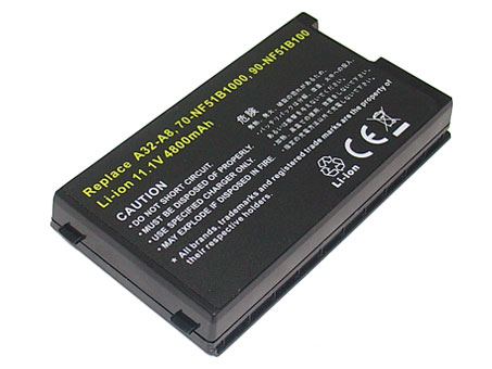 Recambio de Batería para ordenador portátil  ASUS A8Sr
