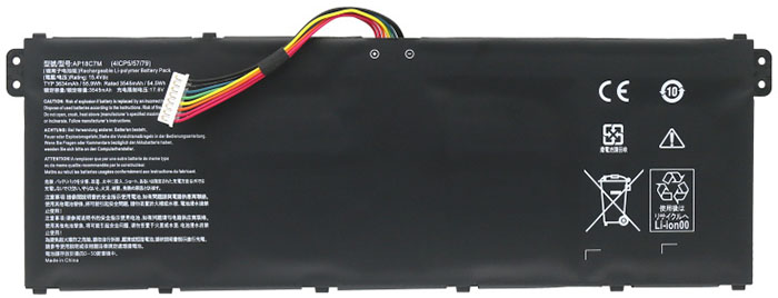 Recambio de Batería para ordenador portátil  acer Spin-5-SP513-54N