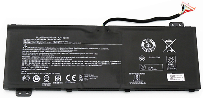 Recambio de Batería para ordenador portátil  acer Nitro-5-AN515-45-Series