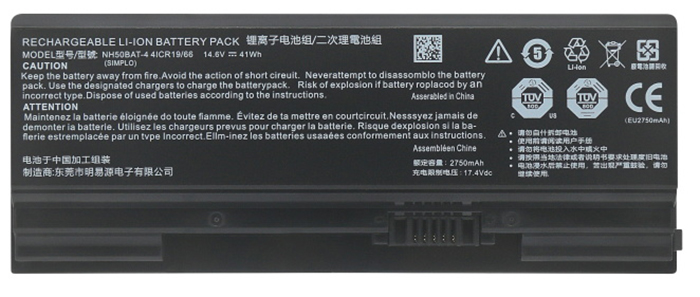 Recambio de Batería para ordenador portátil  CLEVO NH58RHQ