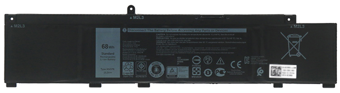 Recambio de Batería para ordenador portátil  Dell 72WGV