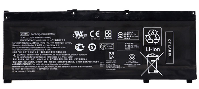 Recambio de Batería para ordenador portátil  HP 917678-1B1