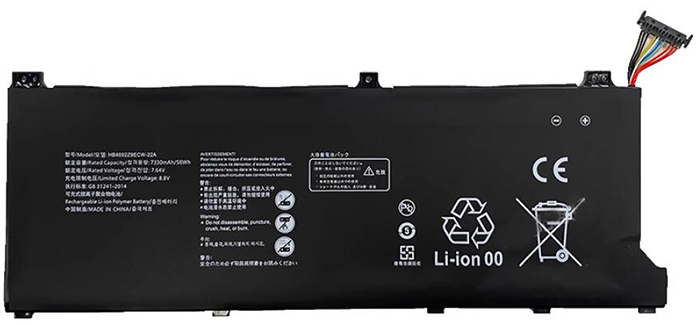 Reemplazo de Batería para ordenador portátil para HUAWEI HB4692Z9ECW-22A Recambio de Batería para ordenador portátil HUAWEI HB4692Z9ECW-22A