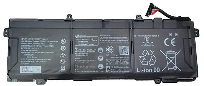 Recambio de Batería para ordenador portátil  HUAWEI MateBook-14S--i7-Series