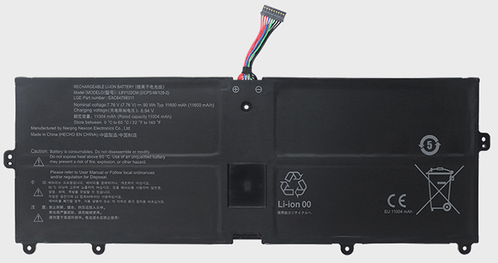 Reemplazo de Batería para ordenador portátil para LG LBY122CM Recambio de Batería para ordenador portátil LG LBY122CM