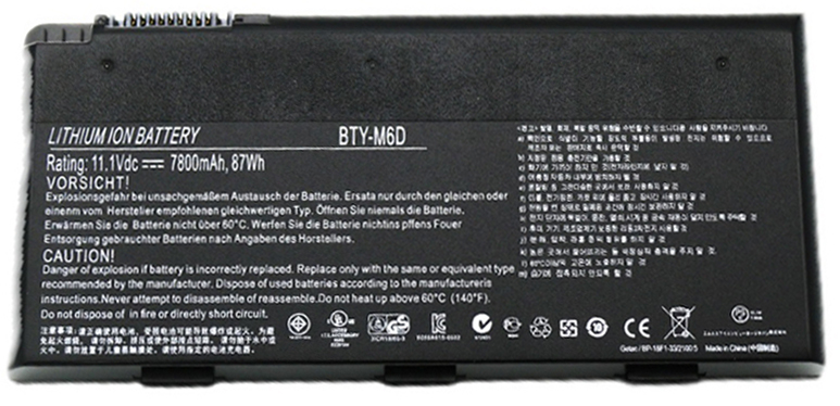 Recambio de Batería para ordenador portátil  MSI GT60 Series