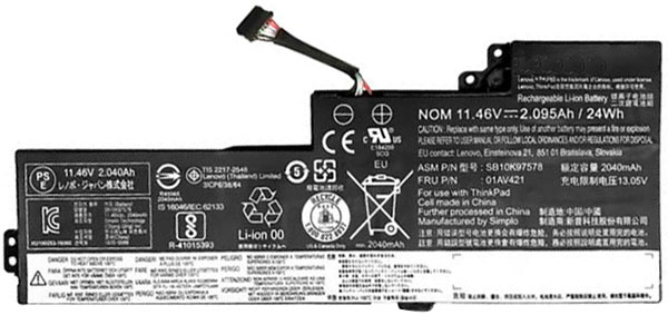 Recambio de Batería para ordenador portátil  LENOVO ThinkPad-T480(20L5A02NCD)