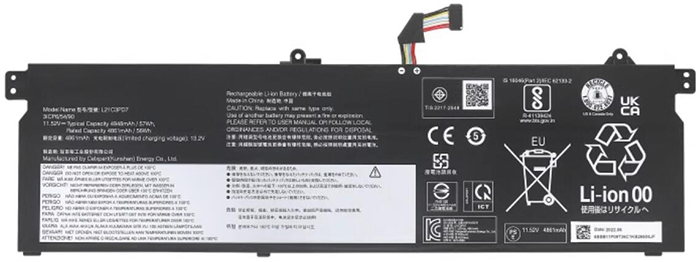 Reemplazo de Batería para ordenador portátil para lenovo L21C3PD7 Recambio de Batería para ordenador portátil lenovo L21C3PD7