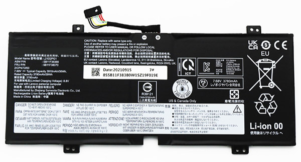 Reemplazo de Batería para ordenador portátil para lenovo L21M2PG1 Recambio de Batería para ordenador portátil lenovo L21M2PG1