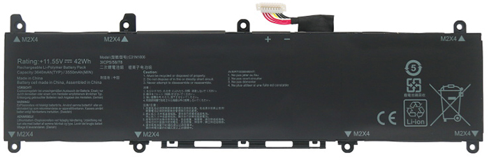 Recambio de Batería para ordenador portátil  ASUS VivoBook-X330FN