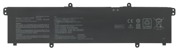 Reemplazo de Batería para ordenador portátil para ASUS ExpertBook-B1-B1400CEAE Recambio de Batería para ordenador portátil ASUS ExpertBook-B1-B1400CEAE