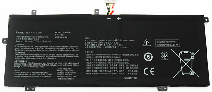 Reemplazo de Batería para ordenador portátil para asus ADOL-14F Recambio de Batería para ordenador portátil asus ADOL-14F