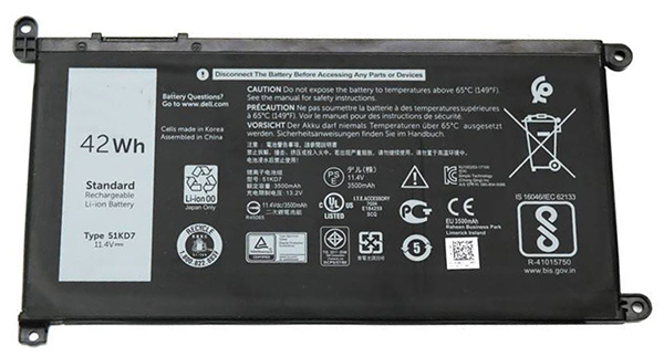 Reemplazo de Batería para ordenador portátil para DELL Chromebook-11-3189 Recambio de Batería para ordenador portátil DELL Chromebook-11-3189