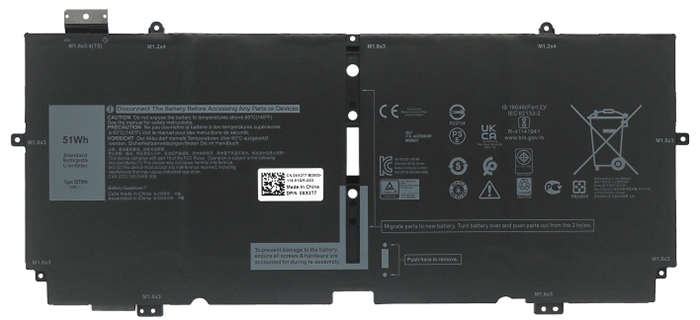 Reemplazo de Batería para ordenador portátil para DELL XPS-13-7390-2-in-1-Series Recambio de Batería para ordenador portátil DELL XPS-13-7390-2-in-1-Series