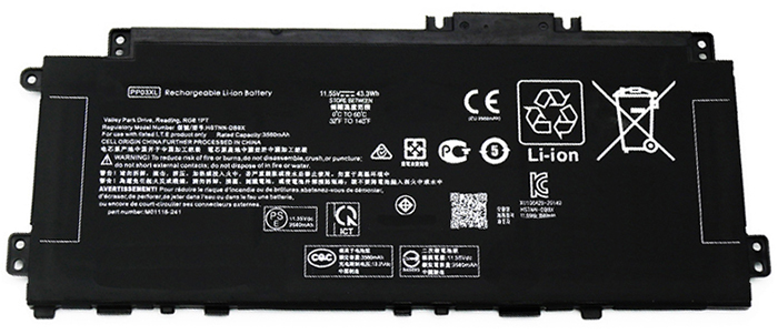 Reemplazo de Batería para ordenador portátil para HP M01144-005 Recambio de Batería para ordenador portátil HP M01144-005