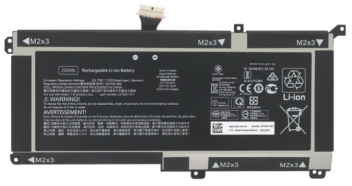 Recambio de Batería para ordenador portátil  HP ZG04064XL-PL