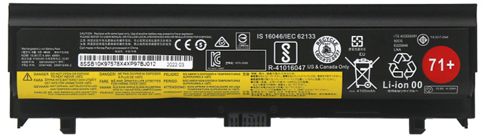 Reemplazo de Batería para ordenador portátil para LENOVO SB10H45074 Recambio de Batería para ordenador portátil LENOVO SB10H45074