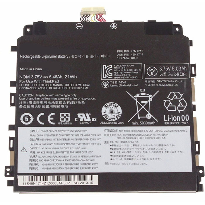 Recambio de Batería para ordenador portátil  LENOVO 45N1718