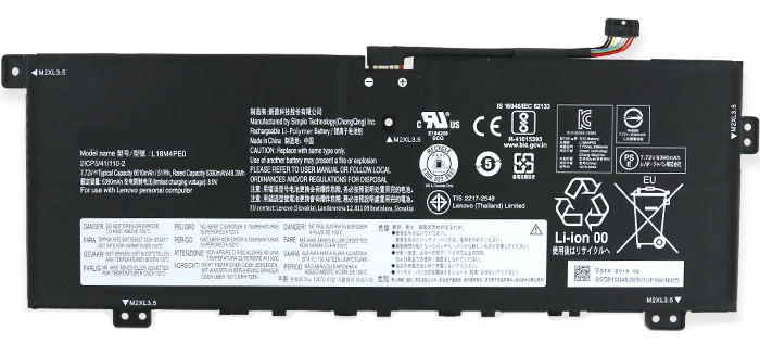 Reemplazo de Batería para ordenador portátil para Lenovo L18L4PE0 Recambio de Batería para ordenador portátil Lenovo L18L4PE0