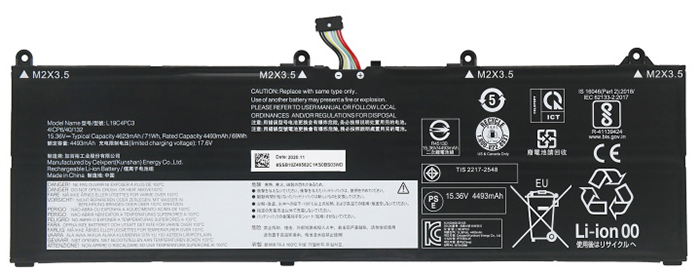 Recambio de Batería para ordenador portátil  LENOVO Legion-Y9000X-2021