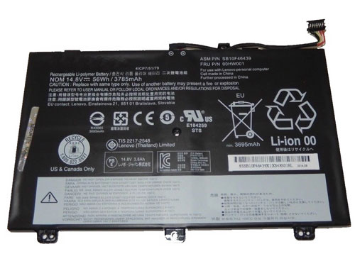 Reemplazo de Batería para ordenador portátil para LENOVO SB10F46439 Recambio de Batería para ordenador portátil LENOVO SB10F46439