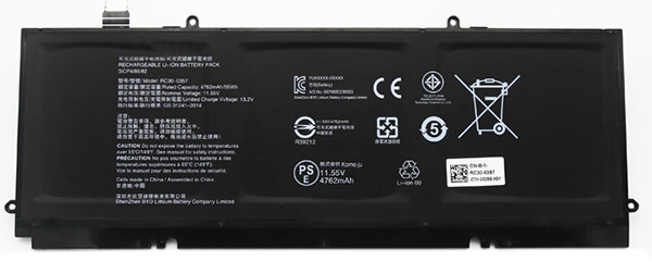 Reemplazo de Batería para ordenador portátil para RAZER Razer-book-13 Recambio de Batería para ordenador portátil RAZER Razer-book-13
