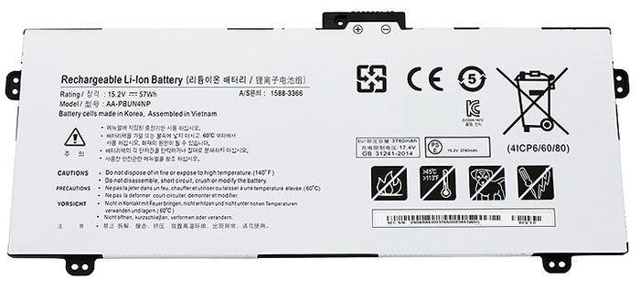 Reemplazo de Batería para ordenador portátil para SAMSUNG NP940Z5J Recambio de Batería para ordenador portátil SAMSUNG NP940Z5J
