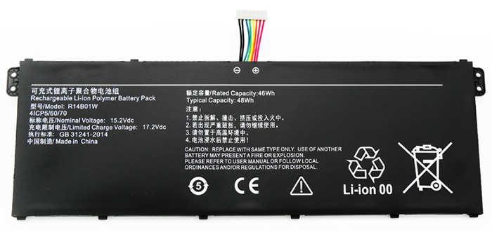 Reemplazo de Batería para ordenador portátil para XIAOMI RedmiBook-16-AMD-Ryzen-R5 Recambio de Batería para ordenador portátil XIAOMI RedmiBook-16-AMD-Ryzen-R5